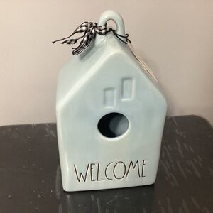 Rae Dunn welcome birdhouse